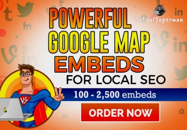 I will embed your google maps in 200 of web2 websites for local SEO rankings