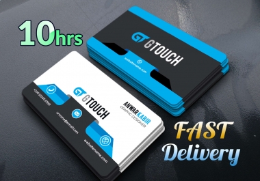 I will create 2 different business card designs with beautiful preprints