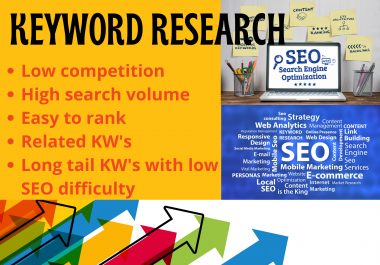 I will do SEO keyword research and competitor analysis for better ranking