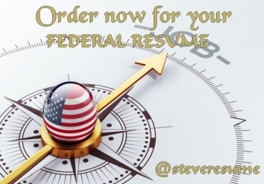 I will write a professional federal resume for your targeted usajobs