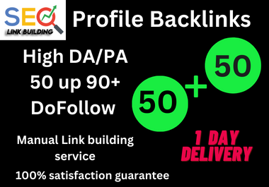I will Create Manually 100 Profile Backlinks