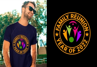 I will do custom and trendy t shirt logo design