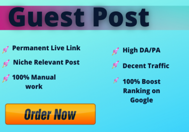 Write and Publish Unique 10 Guest Posts On High Metrics and Authority Sites,  Indexable backlinks