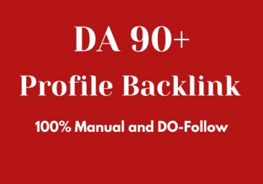 I will do 10 DA 90+ Profile Backlink for your website ranking