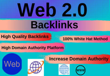 20 web2.0 high authority permanent backlinks unique content contextual link building