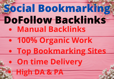 30 Social Bookmarking Contextual Authority Backlinks