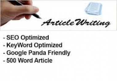 i will write 500 words unique seo optimised article on any topic for your blog
