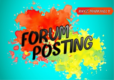 Manually 40 forum posting+100 profile backlink on high da, pa