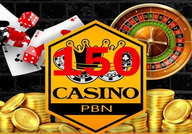 150 High Quality Casino/Gambling/Poker/Sports/Betting Related niche PBN Posts.