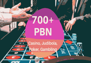 Manually PBN - 700+ Unique,  Strong Homepage PBNs for Casino,  Judibola,  Poker,  Gambling High Metric