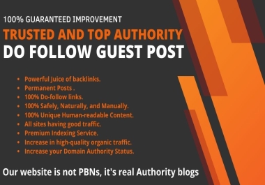 I will publish 10 World top DF Guest post Service to increase your site visitor