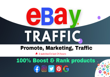I will do ebay promotion,  increased ebay traffic
