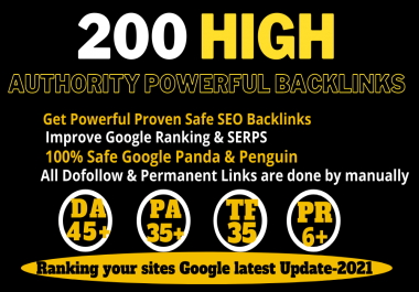 200+ Permanent Backlinks Web2.0 With High TF CF DA PA Do-follow Links Homepage Unique website/video/
