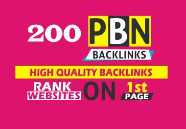 200 High DA PA TF CF PBN Backlinks