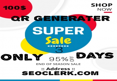 QR code generator software system for QR generator