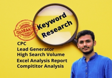 I will do 10 advanced SEO keyword research and competitor analysis