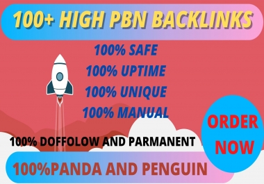 Get powerful 100+ pbn backlinks with high DA/PA on your homepage with unique website. Perfect SEO