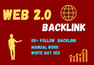 20 Web 2.0 High DA Do-follow Back links permanent backlink