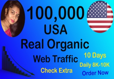 Real and Organic 100,000 USA Website Traffic within 30 Days