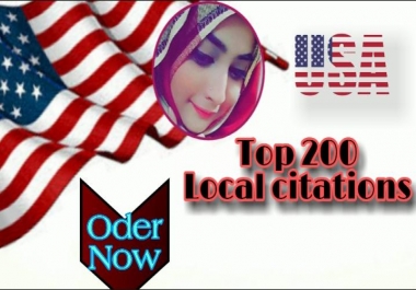 I will do 200 local citations listings and directory