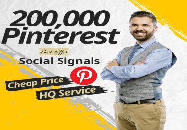 HQ Service 200,000 Pinterest Social Signals PBN Backlinks Share Bookmarks Important Google Ranking
