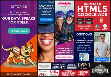 design animated HTML5 banner ads for google display ads
