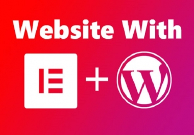 I will build a responsive WordPress website with Elementor pro