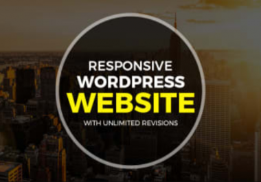 I will build responsive wordpress website design and landing page