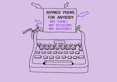 Personalised Rhymed Poem for Any Occasion 10 lines