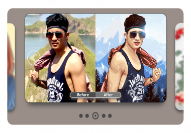 i will create detailed vector portrait