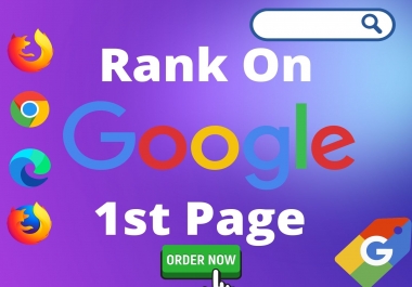 Offer guaranteed Rank your Website on Google 1st Page with High Quality Backlinks