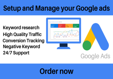 I will setup and manage your google ads adwords PPC campaign
