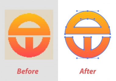 I will manually vectorize,  trace any logo, image to vector