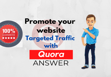 Give Guaranteed Niche Relevent Traffic with 15 Quora Answers