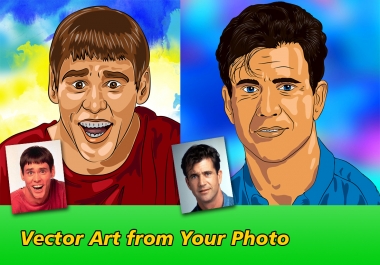 I will make a vector portrait from yout photo