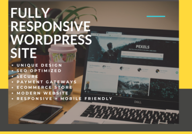 I will design and develop a modern responsive wordpress website