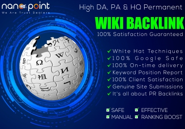 1000 Most Powerful Niche Relevant Wiki SEO Backlink for fast Ranking