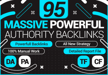 I will create 95 unique domain SEO backlinks per 100 of your websites
