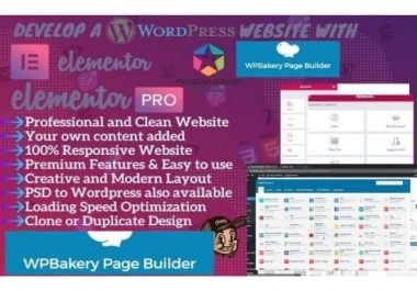 I will convert html, psd, figma to wordpress using elementor pro or wpbakery