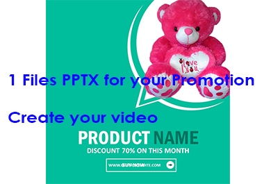 1 Files PowerPoint for create Videos Promotions