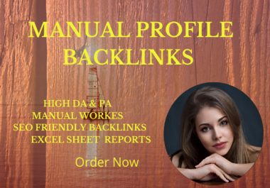 I will do SEO profile backlinks for your website