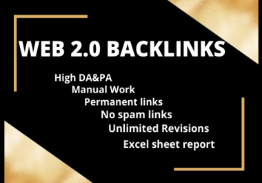 I will build high authority super web 2.0 backlinks