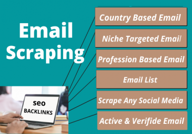 I will email collection,  email scraping,  email list,  niche targeted emails for you