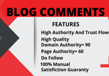 I will create 50 Manually high quality Do follow Blog comments SEO backlinks