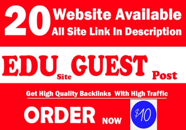 I will do guest post with high da pa or dofollow backlinks
