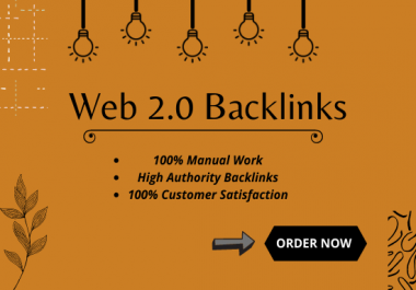 I will provide 50 SEO friendly web 2.0 backlinks for your website