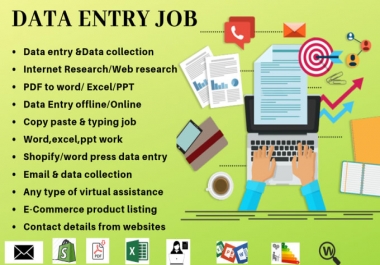 I am Professional Data Entry i have Six Years Experience in Typing Work