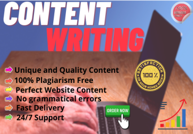 Write 1200 words top quality SEO optimized content within 24 hrs