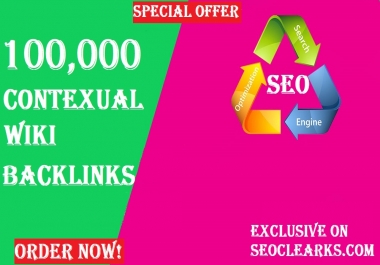 High authority 100,000 GSA WIKI Backlinks for Google ranking