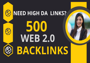 500 web 2.0 dofollow backlinks for seo service